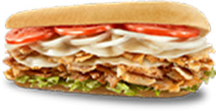 Double Chicken Cheese Steak Sub